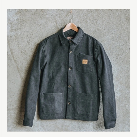 Bradley Mountain Edison Chore Coat Size Men’s Medium - Stone Washed Black - Picture 2 of 14